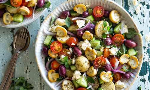 Greek Mushroom & Potato Salad