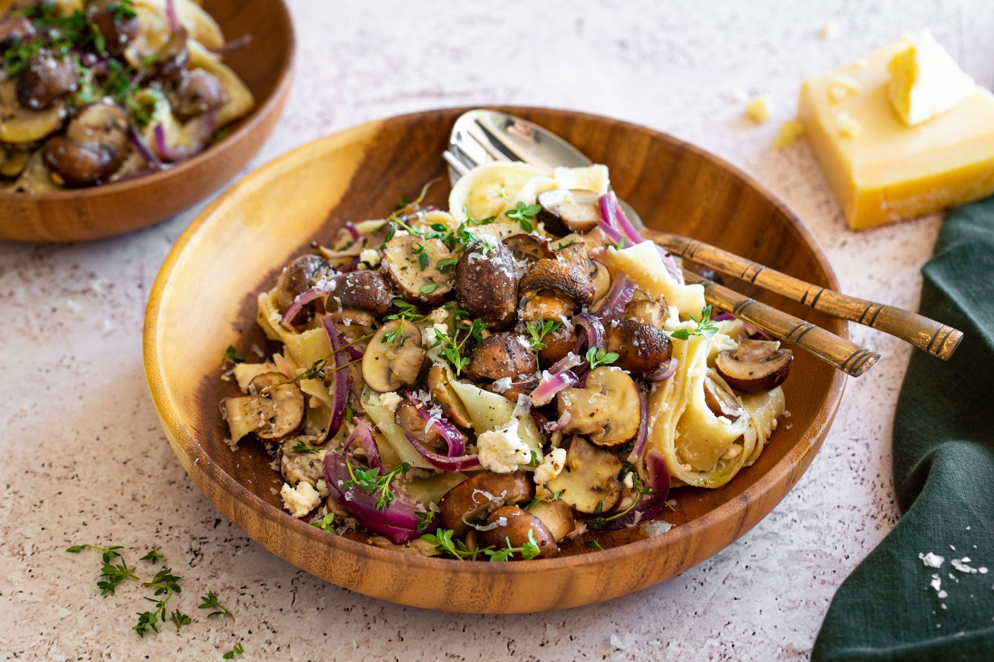 You are currently viewing Oven Roasted Feta & Mushroom Pasta